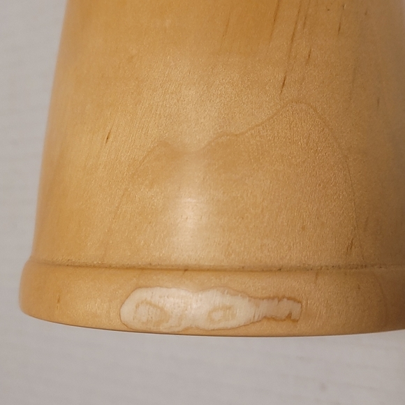 Beautiful Hand Carved Signed Wooden Cup - Picture 10 of 15